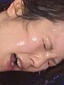 Group of men piss over asian chick